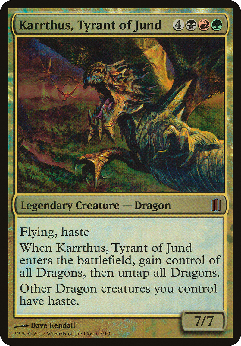 Karrthus, Tyrant of Jund (Oversized) [Commander's Arsenal Oversized]-1