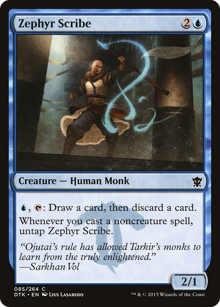 Zephyr Scribe (DTK-085) - Dragons of Tarkir-1