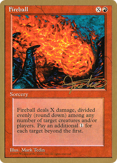 Fireball - 1996 Mark Justice (4ED) (WCD-) - Pro Tour Collector Set-1