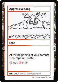 Aggressive Crag (2021 Edition) [Mystery Booster Playtest Cards]-1