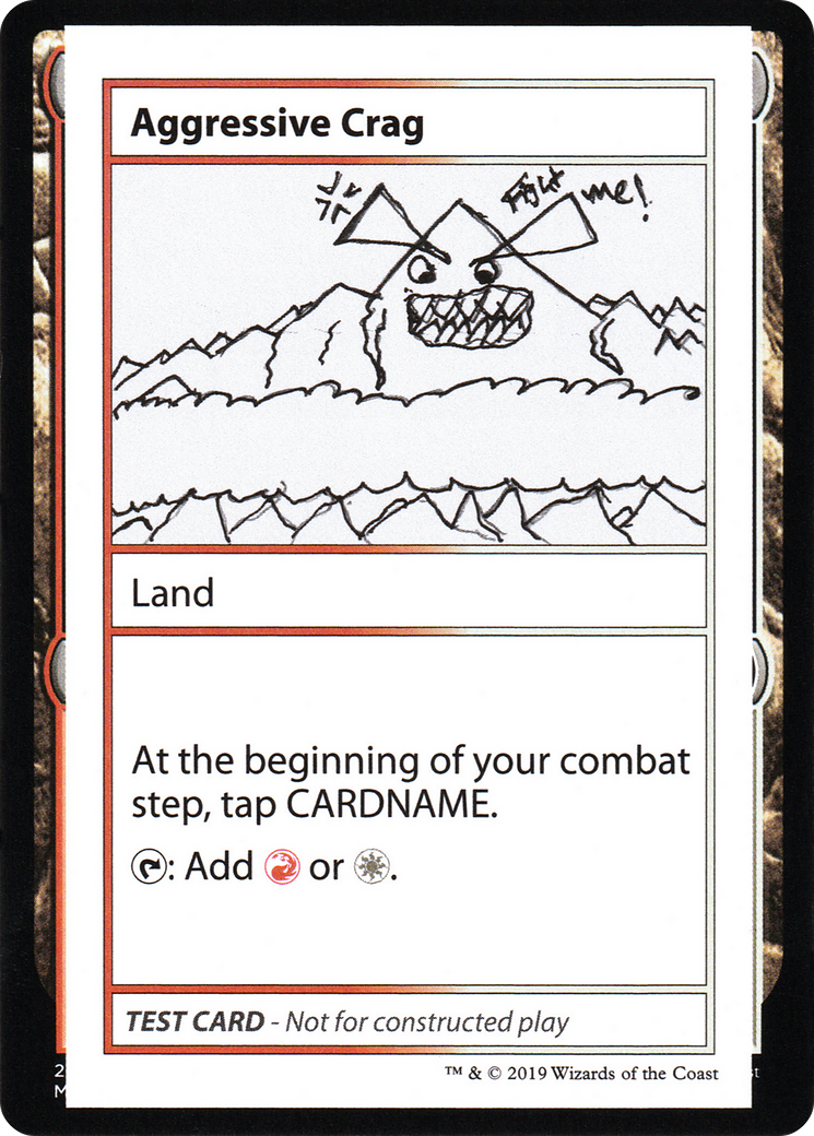 Aggressive Crag (2021 Edition) [Mystery Booster Playtest Cards]-1