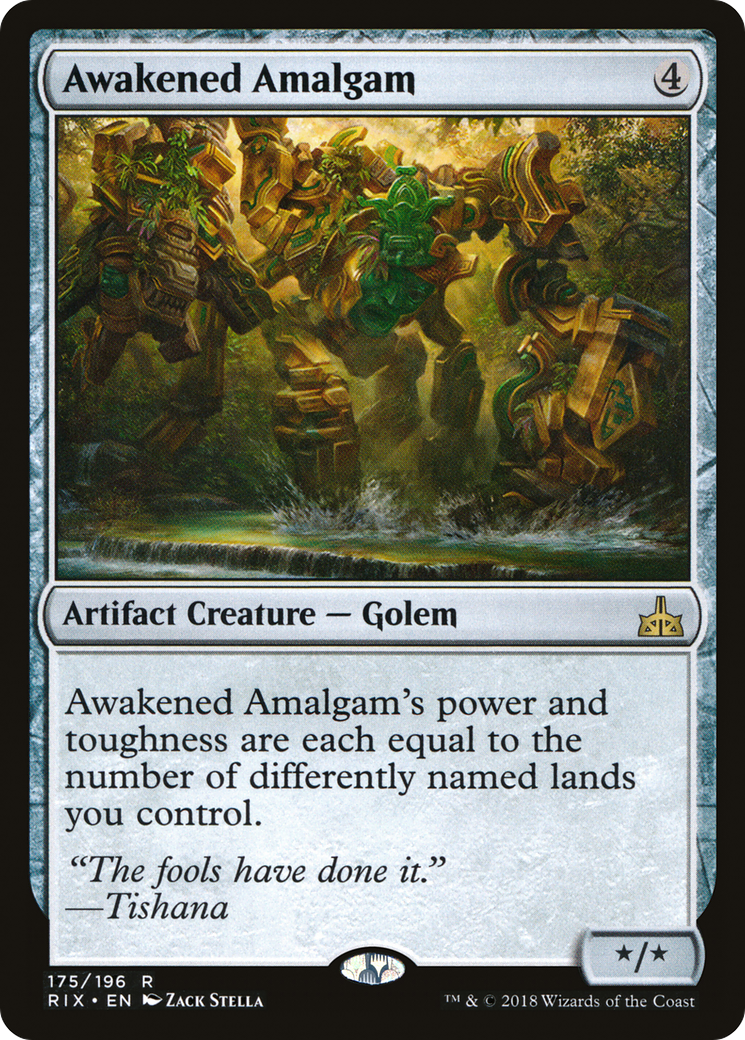 Awakened Amalgam [Rivals of Ixalan]-1