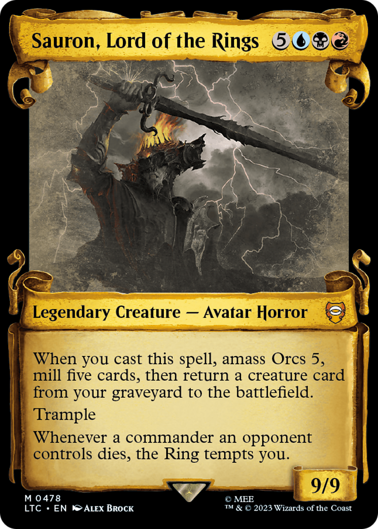 Sauron, Lord of the Rings [The Lord of the Rings: Tales of Middle-Earth Commander Showcase Scrolls]-1