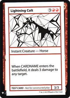 Lightning Colt [Mystery Booster Playtest Cards]-1