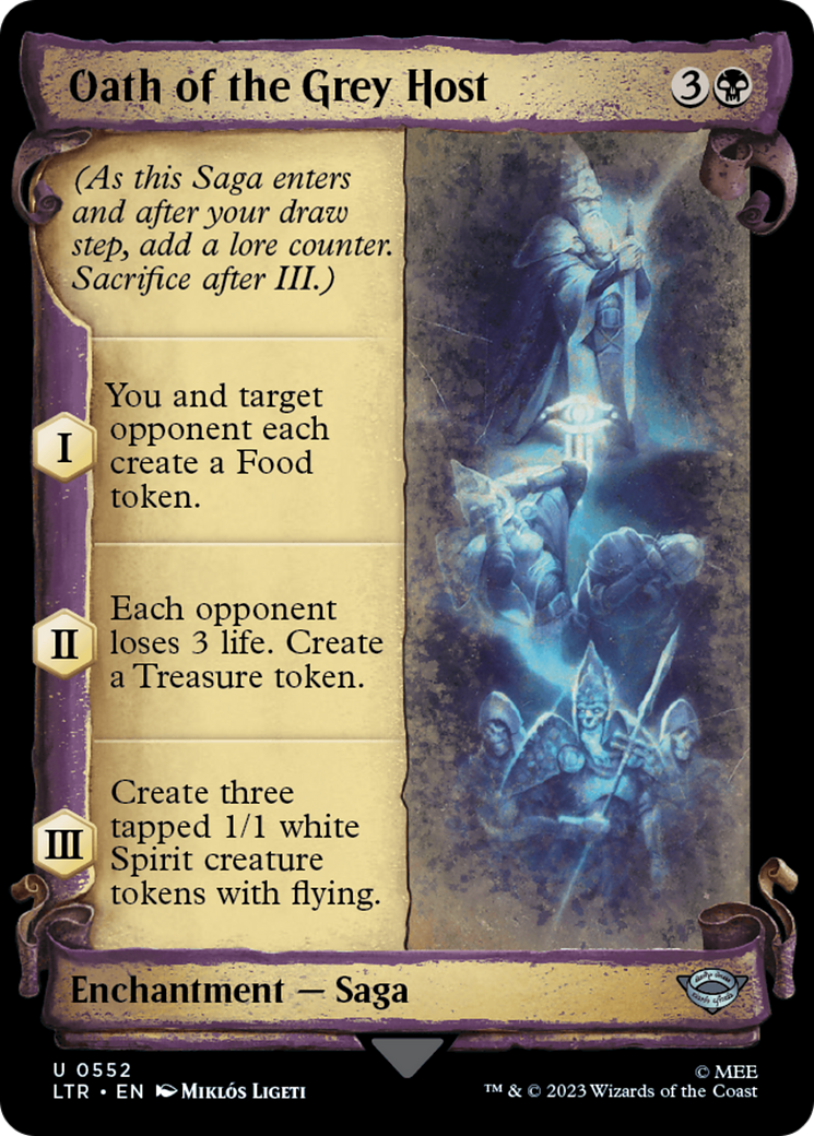 Oath of the Grey Host [The Lord of the Rings: Tales of Middle-Earth Showcase Scrolls]-1