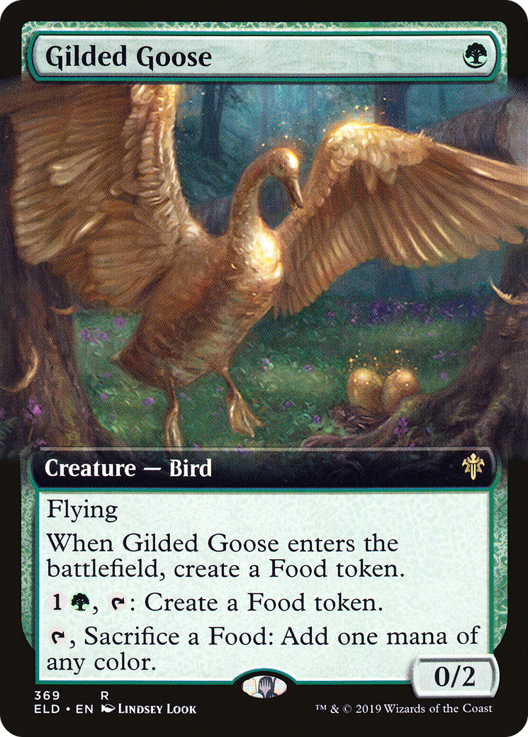 Gilded Goose (Extended Art) [Throne of Eldraine]-1