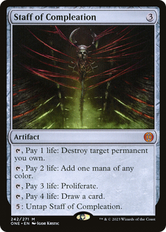 Staff of Compleation [Phyrexia: All Will Be One]-1