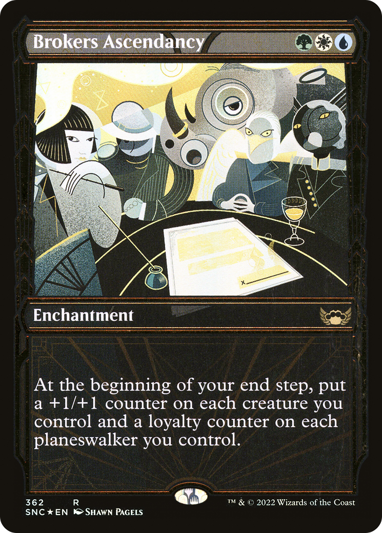 Brokers Ascendancy (Showcase Golden Age Gilded Foil) [Streets of New Capenna]-1