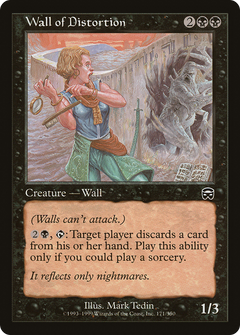 Wall of Distortion (MMQ-171) - Mercadian Masques Foil-1
