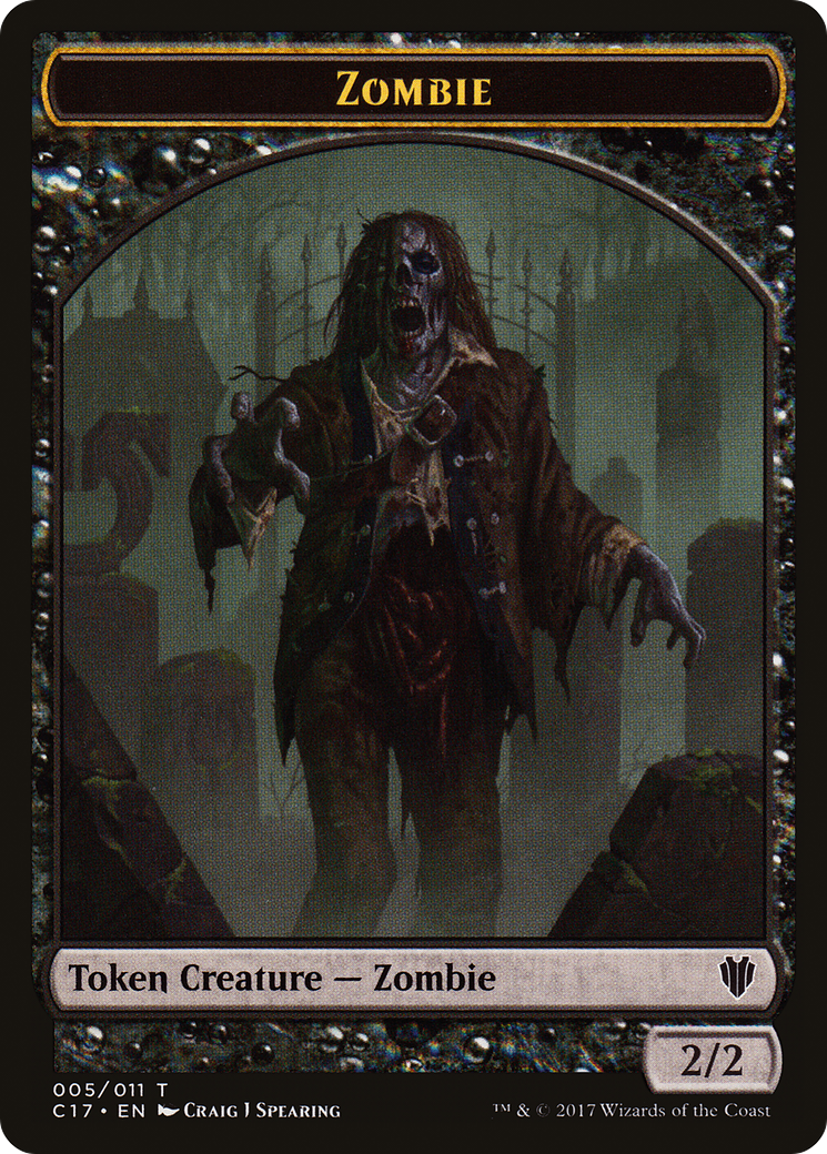 Zombie (TC17-005) - Commander 2017 Tokens-1