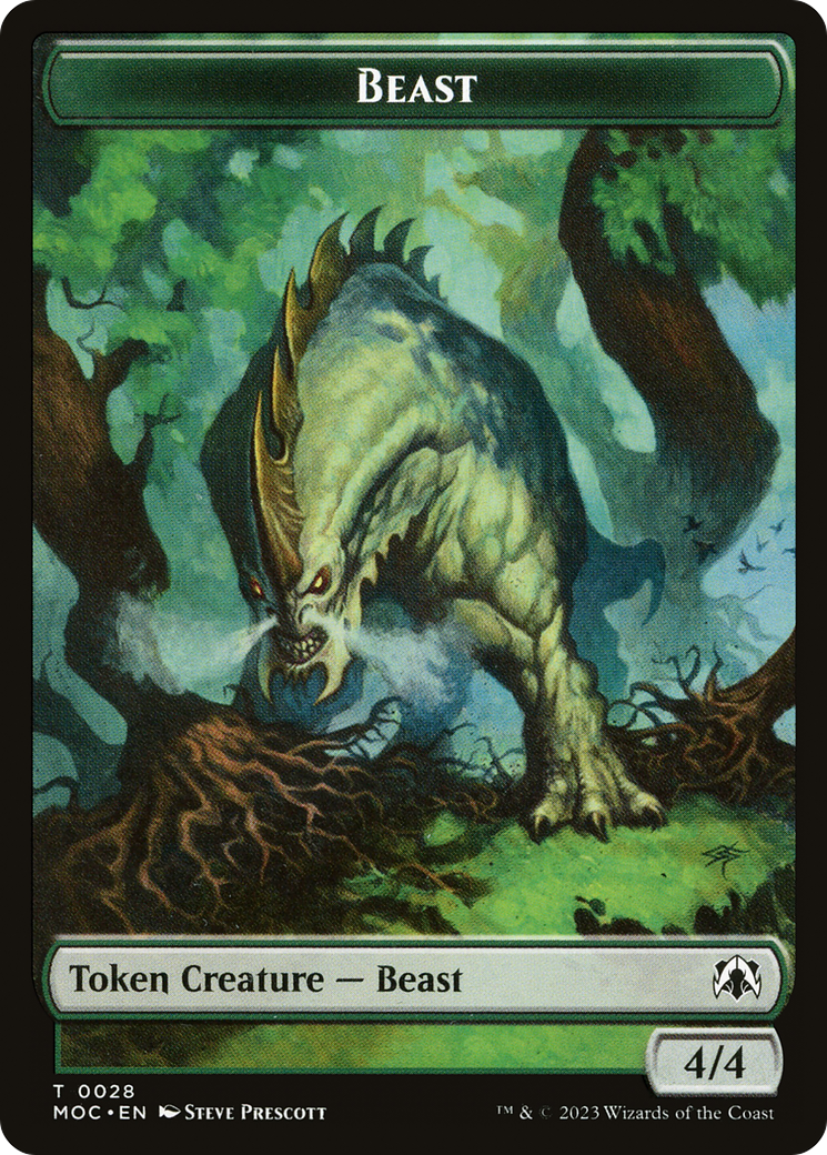 Beast (TMOC-028) - March of the Machine Commander Tokens-1