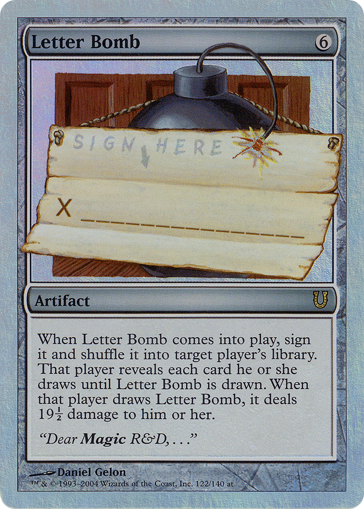 Letter Bomb (Alternate Foil) [Unhinged]-1