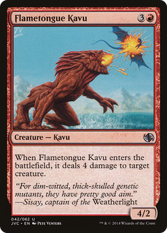 Flametongue Kavu [Duel Decks Anthology]-1