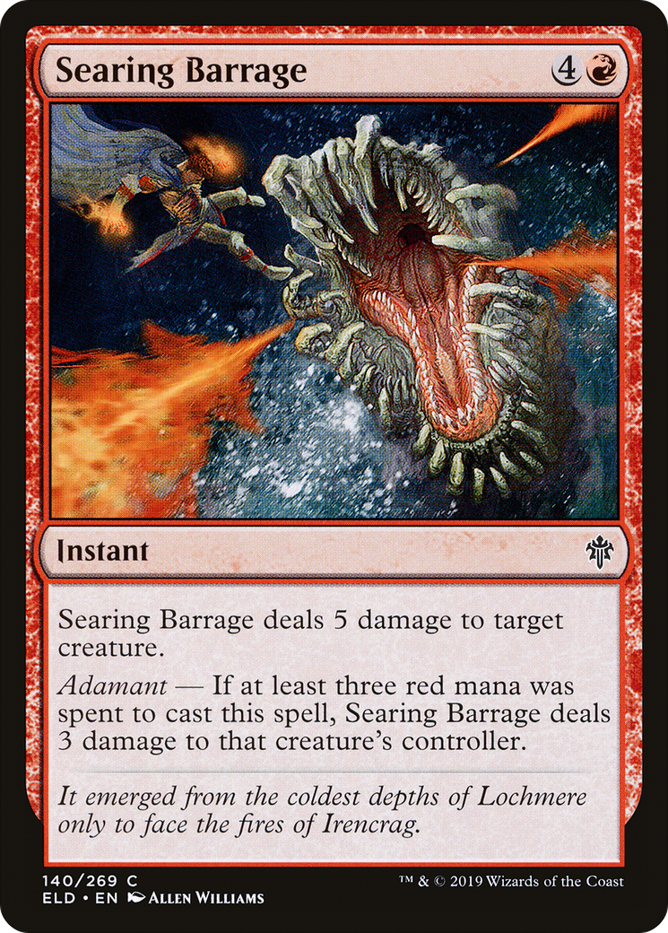 Searing Barrage [Throne of Eldraine]-1