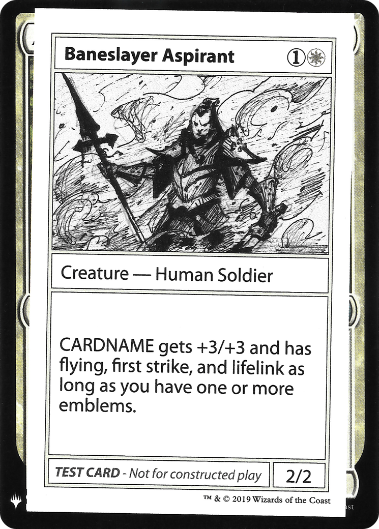 Baneslayer Aspirant [Mystery Booster Playtest Cards]-1