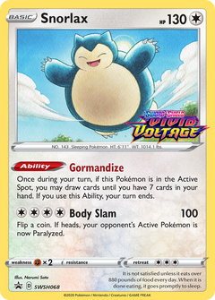 Snorlax (SWSH068) (Prerelease Promo) [Sword & Shield: Black Star Promos]-1