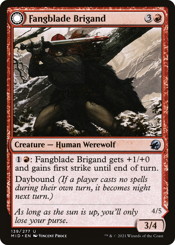 Fangblade Brigand // Fangblade Eviscerator [Innistrad: Midnight Hunt]-3