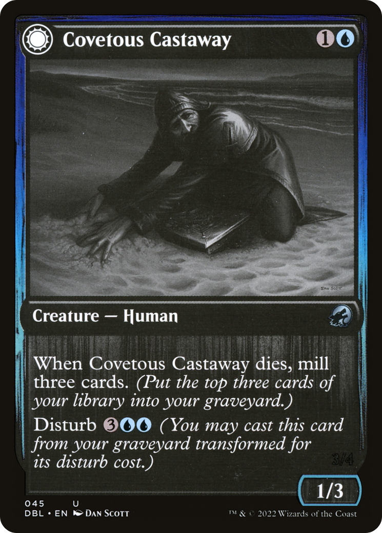 Covetous Castaway // Ghostly Castigator [Innistrad: Double Feature]-3