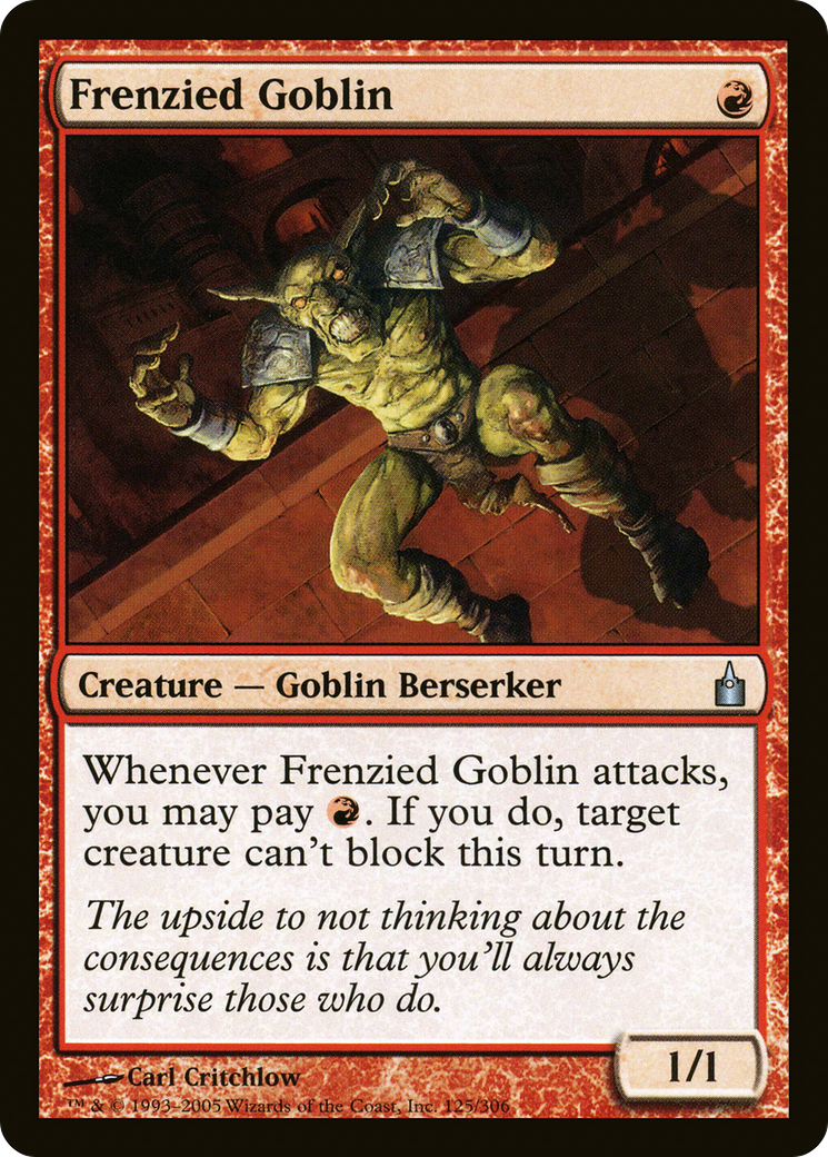 Frenzied Goblin [Ravnica: City of Guilds]-1