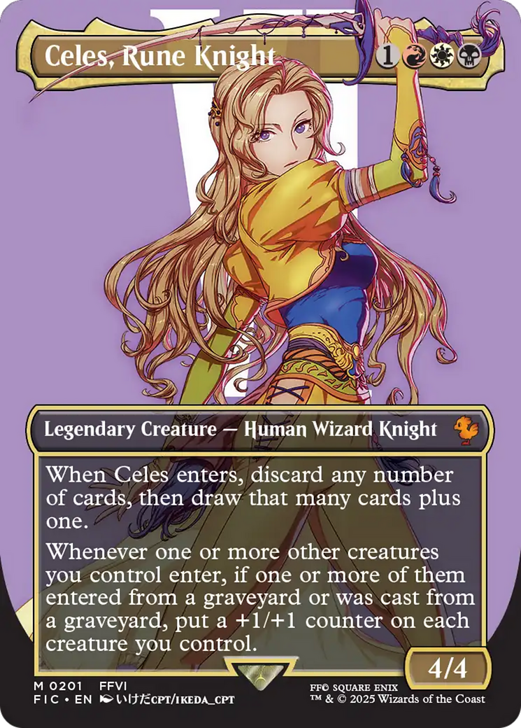 Celes, Rune Knight (Borderless) [FINAL FANTASY Commander]-1