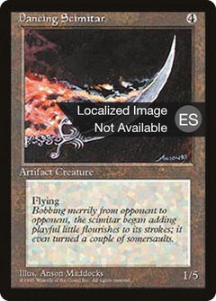 Dancing Scimitar [Fourth Edition Foreign Black Border]-1