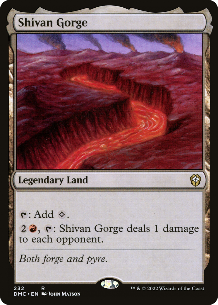 Shivan Gorge [Dominaria United Commander]-1