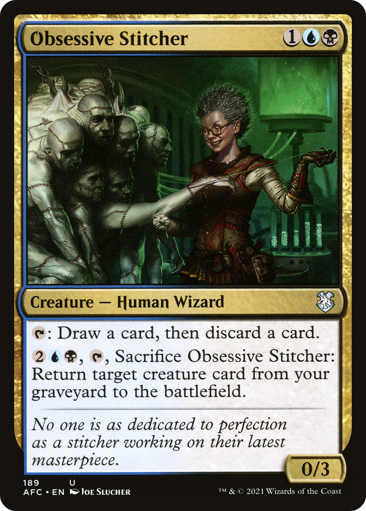 Obsessive Stitcher [Dungeons & Dragons: Adventures in the Forgotten Realms Commander]-1