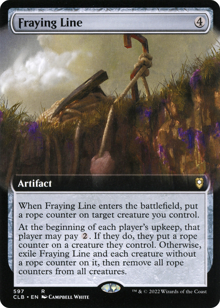 Fraying Line (Extended Art) [Commander Legends: Battle for Baldur's Gate]-1