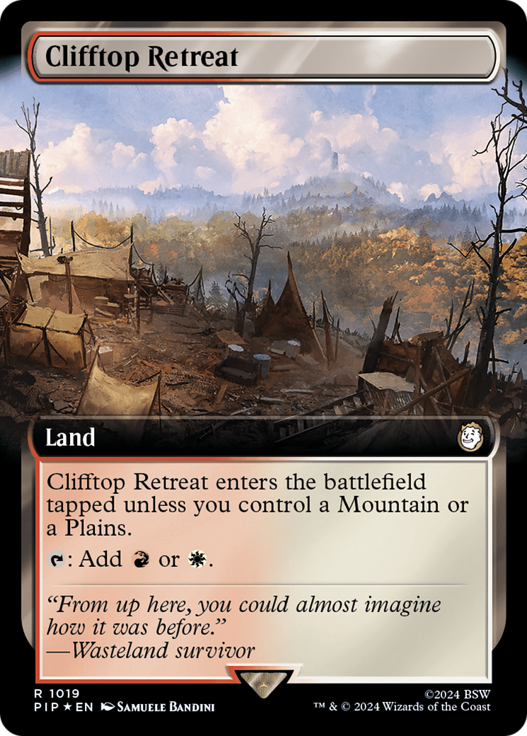 Clifftop Retreat (Extended Art) (Surge Foil) [Fallout]-1