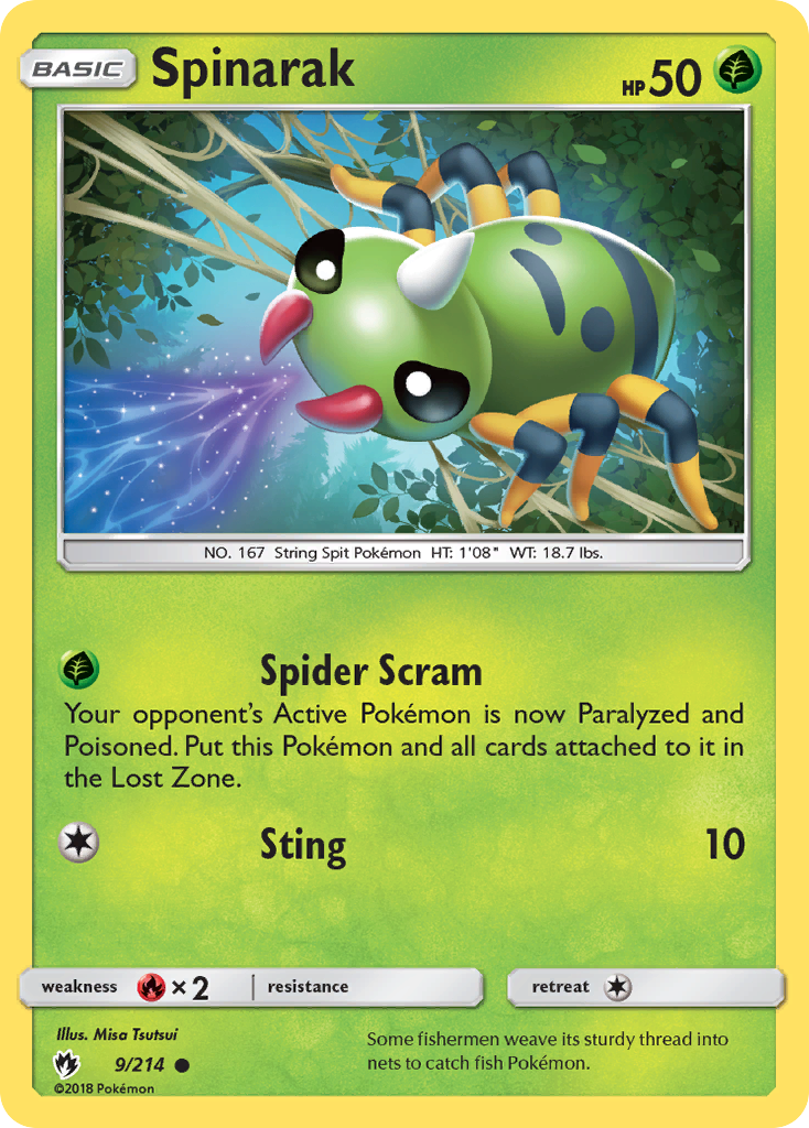 Spinarak (9/214) [Sun & Moon: Lost Thunder]-1