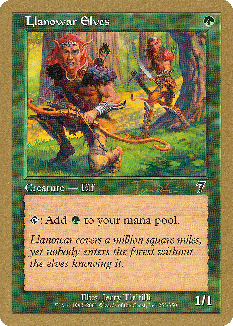 Llanowar Elves - 2001 Jan Tomcani (7ED) (WCD-) - World Championship Decks 2001-1