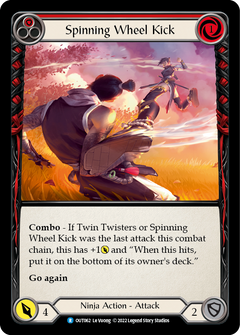 Spinning Wheel Kick (Red) [OUT062] (Outsiders)  Rainbow Foil-1
