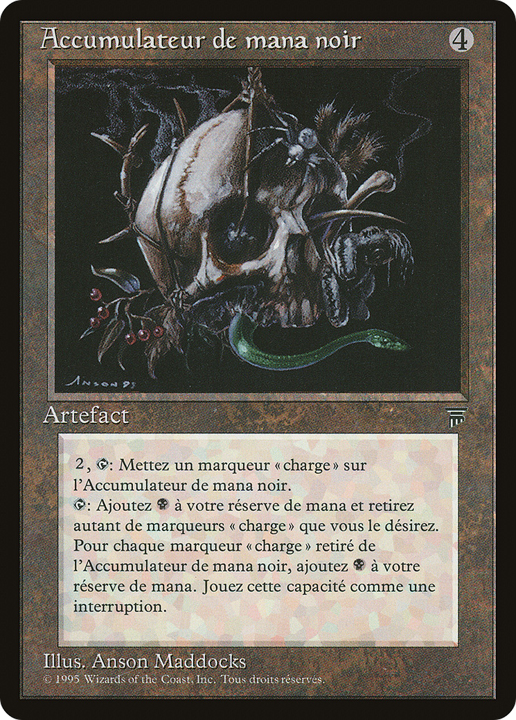 Black Mana Battery (French) - "Accumulateur de mana noir" (REN-) - Renaissance-1