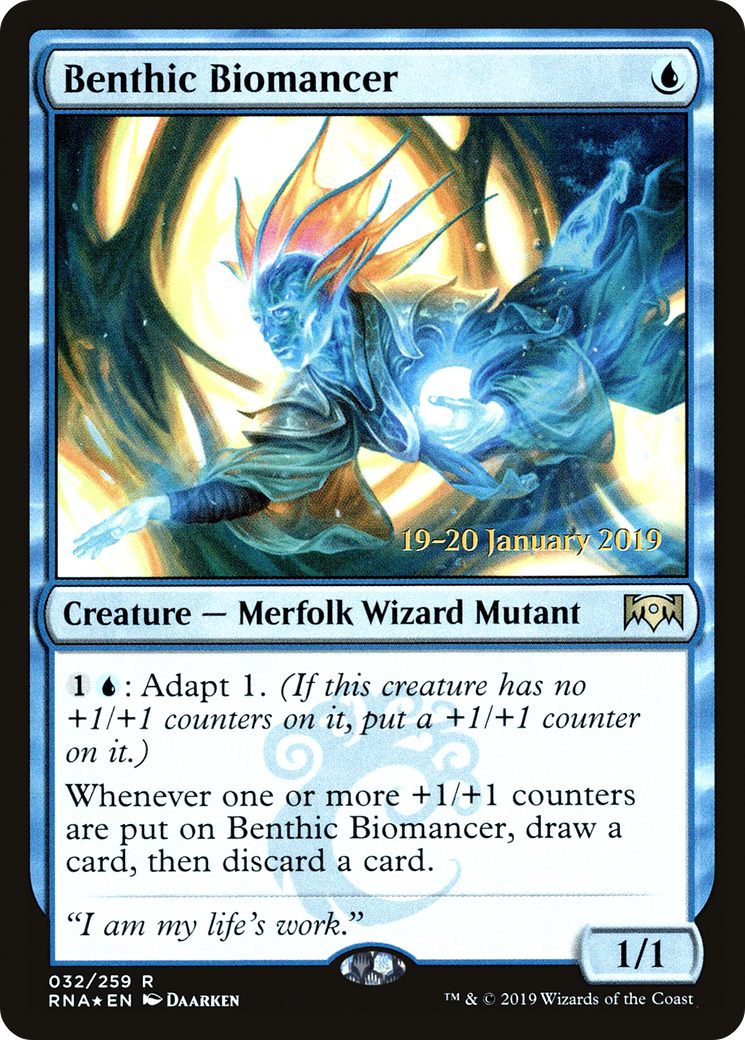 Benthic Biomancer [Ravnica Allegiance Prerelease Promos]-1