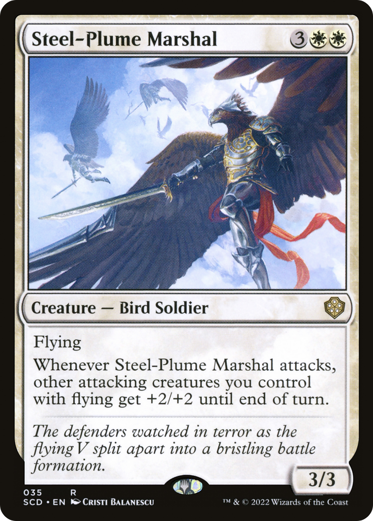 Steel-Plume Marshal [Starter Commander Decks]-1