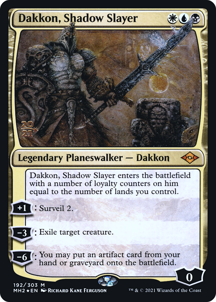 Dakkon, Shadow Slayer [Modern Horizons 2 Prerelease Promos]-1