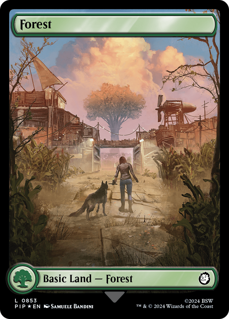 Forest (0853) (Surge Foil) [Fallout]-1