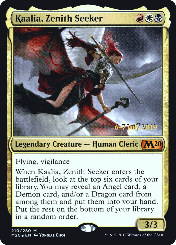 Kaalia, Zenith Seeker [Core Set 2020 Prerelease Promos]-1