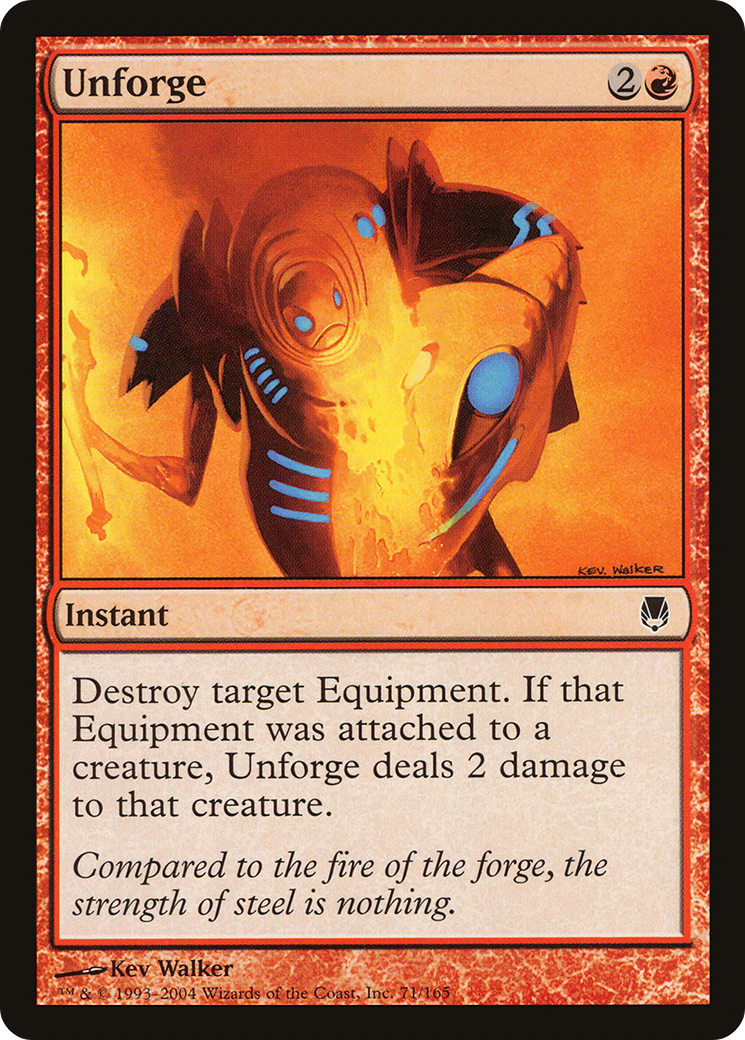Unforge (DST-071) - Darksteel Foil-1
