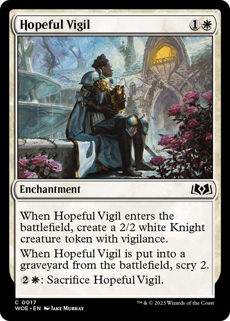 Hopeful Vigil [Wilds of Eldraine]-1
