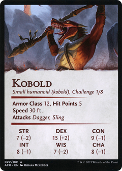 Minion of the Mighty // Kobold (AAFR-022) - Adventures in the Forgotten Realms Art Series (Borderless)-2