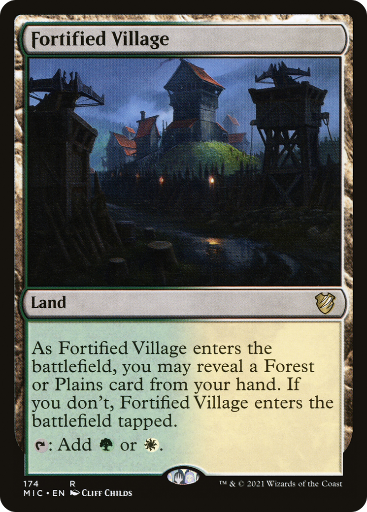 Fortified Village [Innistrad: Midnight Hunt Commander]-1