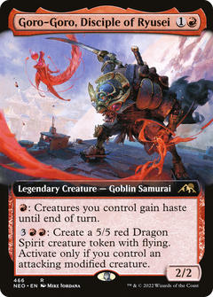 Goro-Goro, Disciple of Ryusei (Extended Art) [Kamigawa: Neon Dynasty]-1