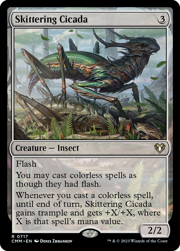 Skittering Cicada [Commander Masters]-1