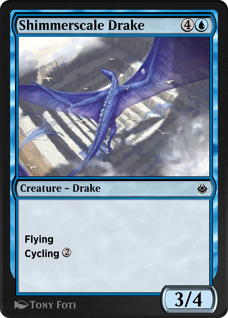 Shimmerscale Drake (AKR-078) - Amonkhet Remastered-1