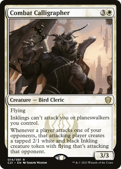 Combat Calligrapher [Commander 2021]-1