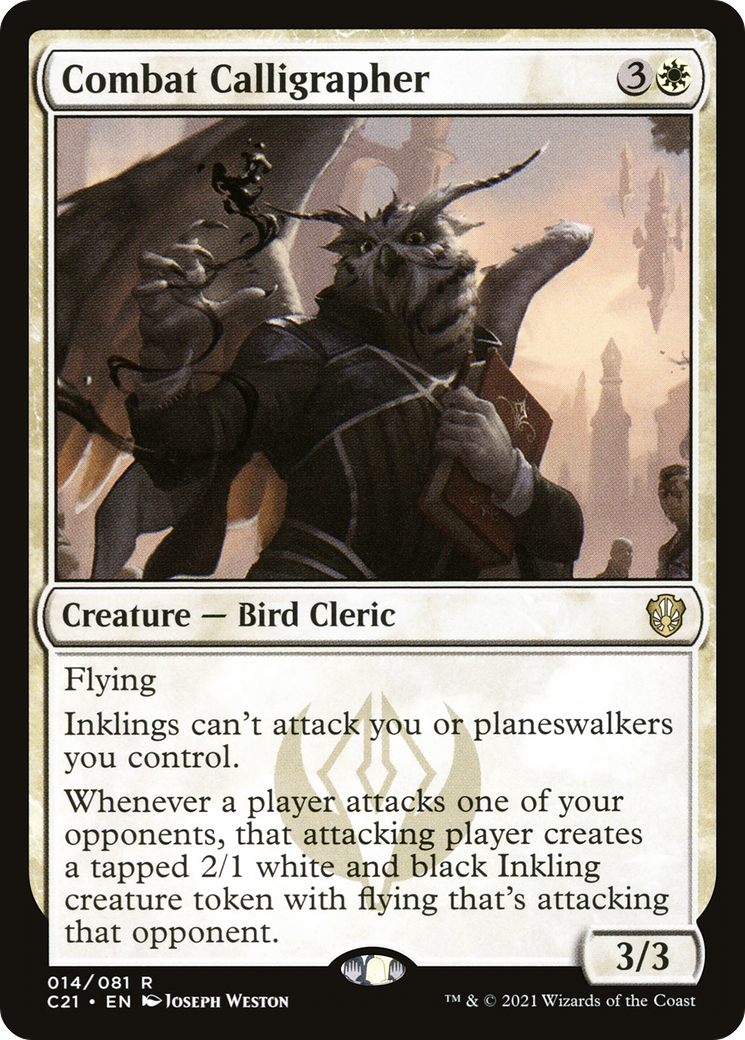 Combat Calligrapher [Commander 2021]-1
