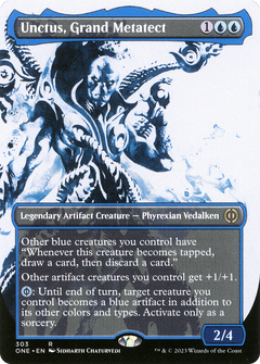 Unctus, Grand Metatect (Showcase) (ONE-303) - Phyrexia: All Will Be One: (Showcase) (Borderless) Foil-1