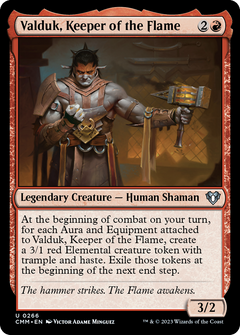 Valduk, Keeper of the Flame (CMM-266) - Commander Masters Foil-1