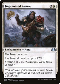 Improvised Armor [Dominaria Remastered]-1